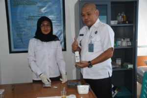 AWAL TAHUN 2020, BNNK BOALEMO LAKUKAN TEST URINE INTERNAL