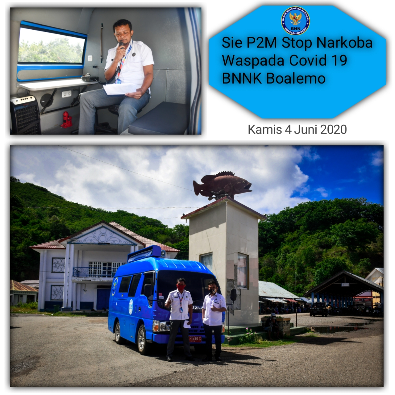BNNK BOALEMO GENCAR SOSIALISASIKAN PENYALAHGUNAAN NARKOBA DAN PENYEBARAN COVID-19 BNNK BOALEMO GENCAR SOSIALISASIKAN PENYALAHGUNAAN NARKOBA DAN PENYEBARAN COVID-19