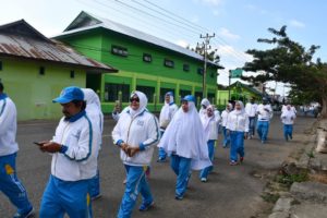 PERINGATI HAORNAS, BNNK BOALEMO GELAR UPACARA DAN JALAN SEHAT