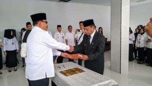 Brigjen Pol. Drs Suparwoto Lantik Pejabat Eselon III di Lingkungan BNNP Gorontalo