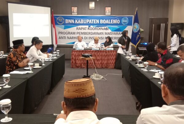 BNNK BOALEMO GELAR RAKOR PROGRAM PEMBERDAYAAN ANTI NARKOBA DI INSTANSI PEMERINTAH