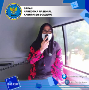 TERUS GALAKKAN KAMPANYE ANTI NARKOBA, BNNK BOALEMO TURUN KE JALAN