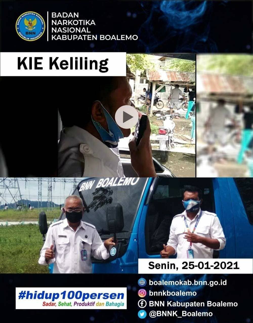 KIE KELILING TERKAIT BAHAYA PENYALAHGUNAAN NARKOBA DAN MENGHIMBAU WARGA WASPADA COVID-19 KIE KELILING TERKAIT BAHAYA PENYALAHGUNAAN NARKOBA DAN MENGHIMBAU WARGA WASPADA COVID-19