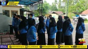 Pegawai BNNK Boalemo Saat Mengikuti Apel Awal Bulan