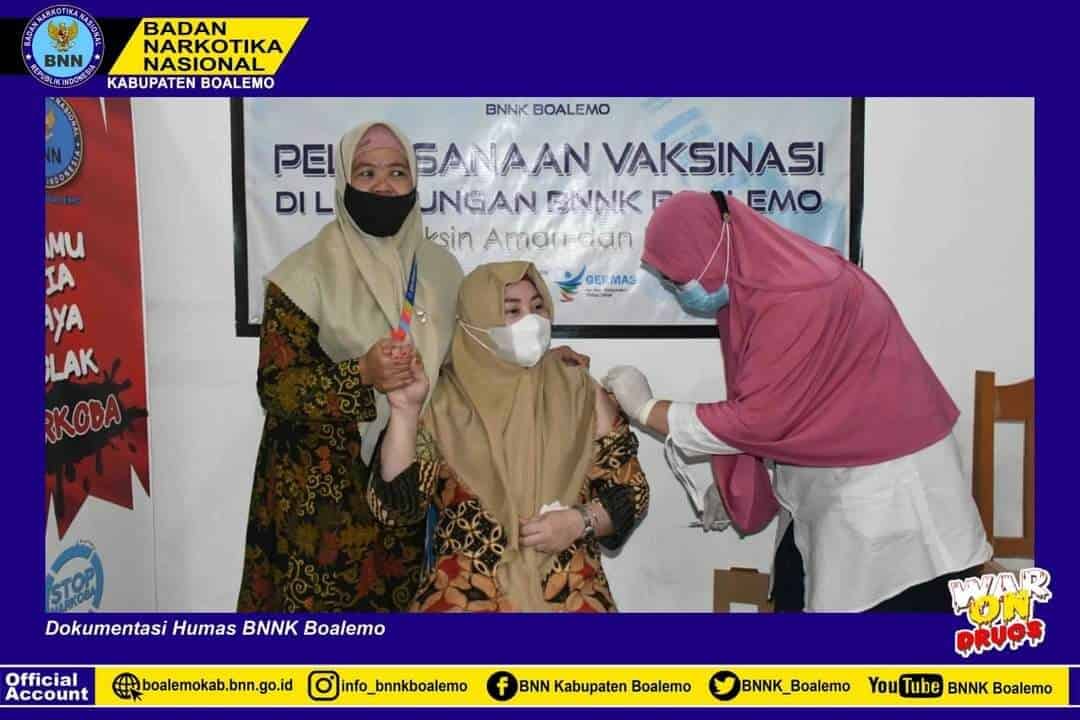 SUKSESKAN VAKSIN COVID 19, HARI INI PEGAWAI BNNK BOALEMO LAKSANKAN VAKSIN TAHAP I SUKSESKAN VAKSIN COVID 19, HARI INI PEGAWAI BNNK BOALEMO LAKSANKAN VAKSIN TAHAP I