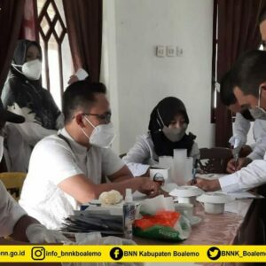 Sosialisasi Dan Tes Urin Pada Pembukaan Latsar CPNS Pemda Boalemo TA 2021