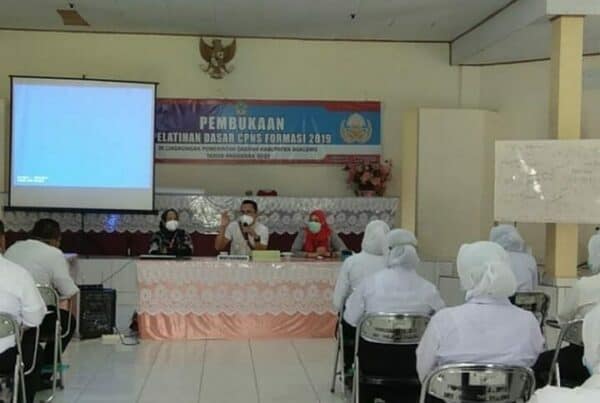 Sosialisasi Dan Tes Urin Pada Pembukaan Latsar CPNS Pemda Boalemo TA 2021