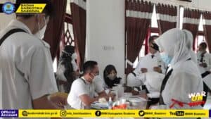 Sosialisasi Dan Tes Urin Pada Pembukaan Latsar CPNS Pemda Boalemo TA 2021