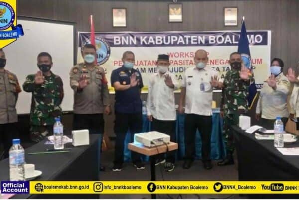 WUJUDKAN KOTA TANGGAP ANCAMAN NARKOBA, BNNK BOALEMO GELAR WORKSHOP