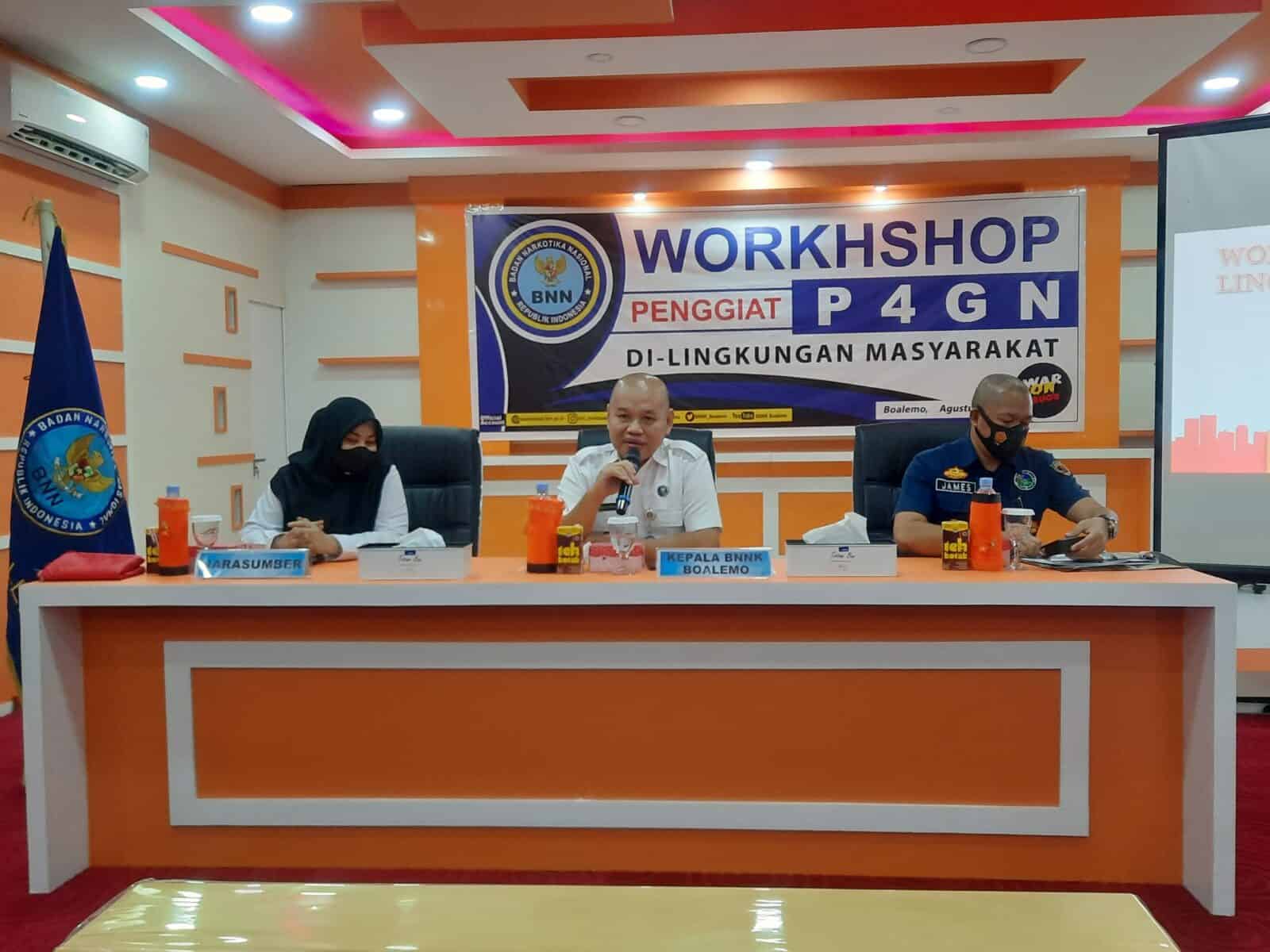 Kepala BNNK Boalemo Ajak Masyarakat Kerjasama Melalui Kegiatan Workshop Penggiat P4GN Di Lingkungan Masyarakat Kepala BNNK Boalemo Ajak Masyarakat Kerjasama Melalui Kegiatan Workshop Penggiat P4GN Di Lingkungan Masyarakat