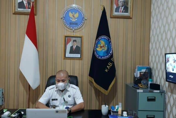 Kepala BNNK Boalemo Mengikuti Kegiatan Rakornas P4GN Secara Virtual