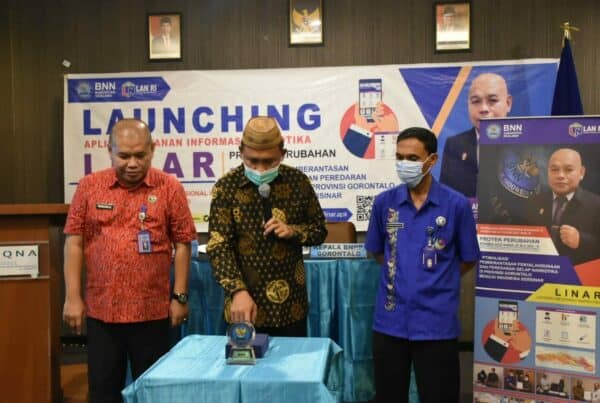 Plt. Bupati Boalemo Launching Aplikasi Layanan Informasi Narkotika (LINAR)
