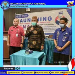 Plt. BUPATI BOALEMO LAUNCHING APLIKASI LAYANAN INFORMASI NARKOTIKA (LINAR)