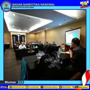PERKUAT KERJASAMA ANTAR LEMBAGA, BNNK BOALEMO GELAR KEGIATAN KONSOLIDAS
