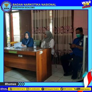 BNNK BOALEMO TES URINE PEGAWAI BKD-DIKLAT DAN DINAS PERIKANAN