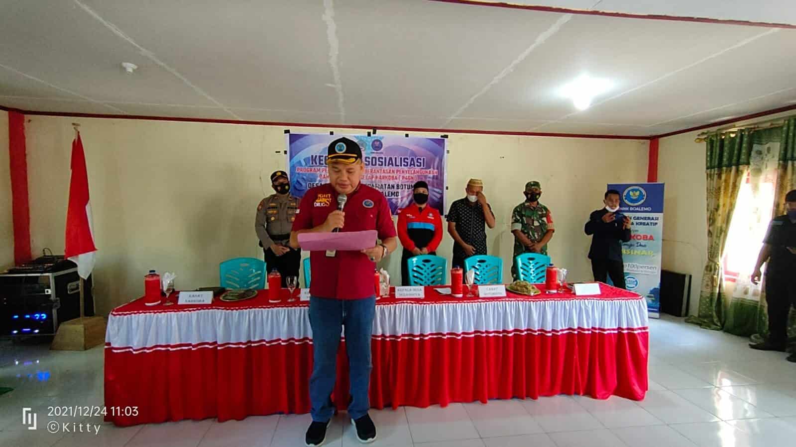 BNNK Boalemo Melaksanakan Sosialisasi P4GN di Desa Dulangeya Kecamatan Botumoito BNNK Boalemo Melaksanakan Sosialisasi P4GN di Desa Dulangeya Kecamatan Botumoito