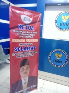 BANJIR UCAPAN ATAS PELANTIKAN  KEPALA BNN KABUPATEN BOALEMO