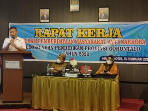 Raker Program Pemberdayaan Masyarakat Anti Narkoba di Lingkungan Pendidikan Provinsi Gorontalo Raker Program Pemberdayaan Masyarakat Anti Narkoba di Lingkungan Pendidikan Provinsi Gorontalo