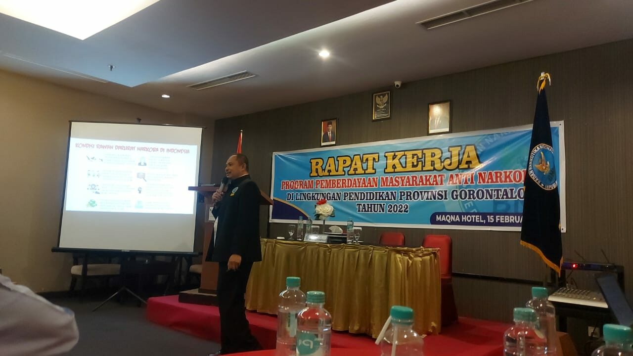 Raker Program Pemberdayaan Masyarakat Anti Narkoba di Lingkungan Pendidikan Provinsi Gorontalo Raker Program Pemberdayaan Masyarakat Anti Narkoba di Lingkungan Pendidikan Provinsi Gorontalo