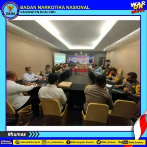 WUJUDKAN DAERAH TANGGAP BAHAYA NARKOBA, BNNK BOALEMO BERIKAN PENGUATAN KAPASITAS APARAT PENEGAK HUKUM