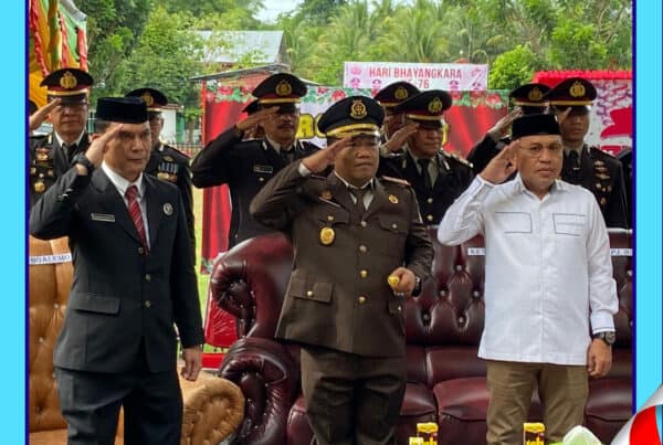 KEPALA BNNK BOALEMO HADIRI UPACARA HUT BHAYANGKARA KE-76 TAHUN 2022