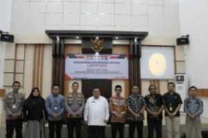 APARAT PENEGAK HUKUM SE-KABUPATEN BOALEMO MENGIKUTI PENGUKUHAN IMPLEMENTASI APLIKASI E-BERPADU