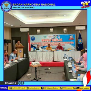 BNNK Boalemo Gelar Raker Program Pemberdayaan Anti Narkoba Instansi Pemerintah