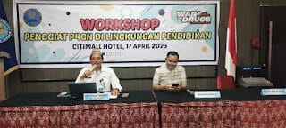 Dr. Ibrahim Paneo, M.Kes membuka acara Workshop Penggiat P4GN dilingkungan Pendidikan