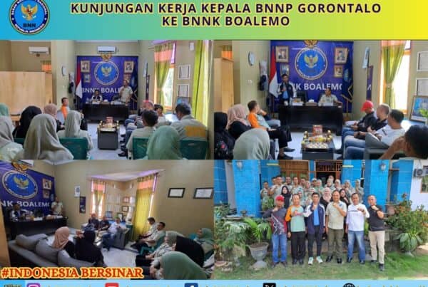 Kunjungan Kerja Kepala BNNP Gorontalo dan Rombongan di BNNK Boalemo