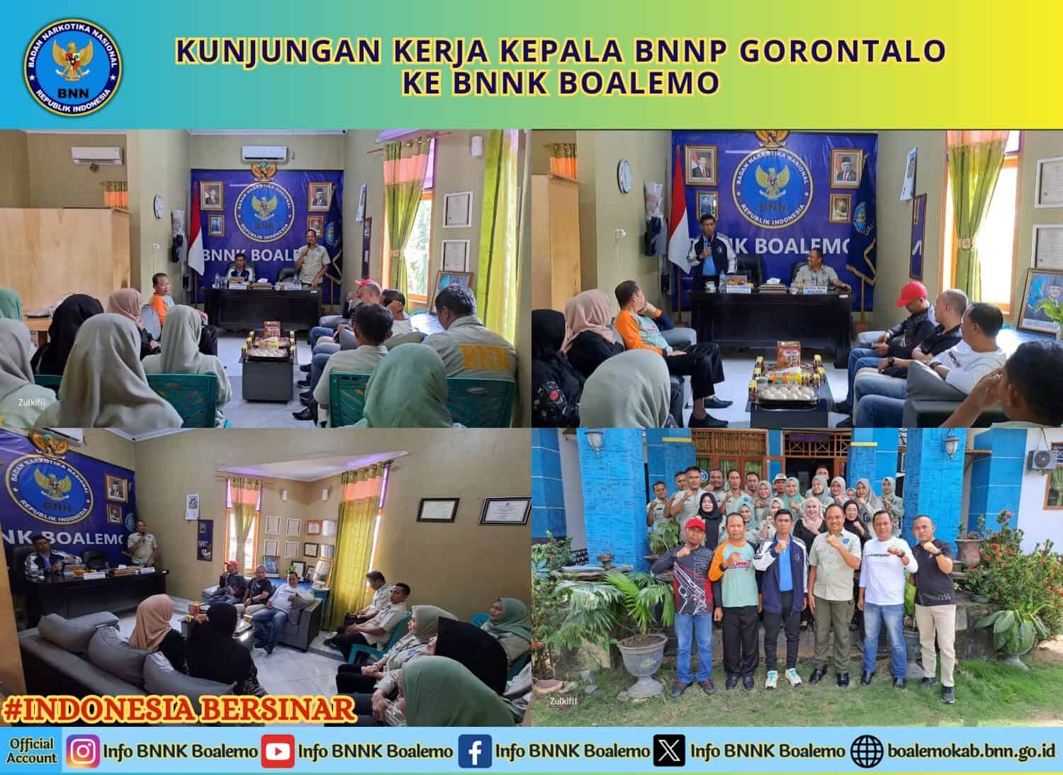 Kunjungan Kerja Kepala BNNP Gorontalo dan Rombongan di BNNK Boalemo Kunjungan Kerja Kepala BNNP Gorontalo dan Rombongan di BNNK Boalemo